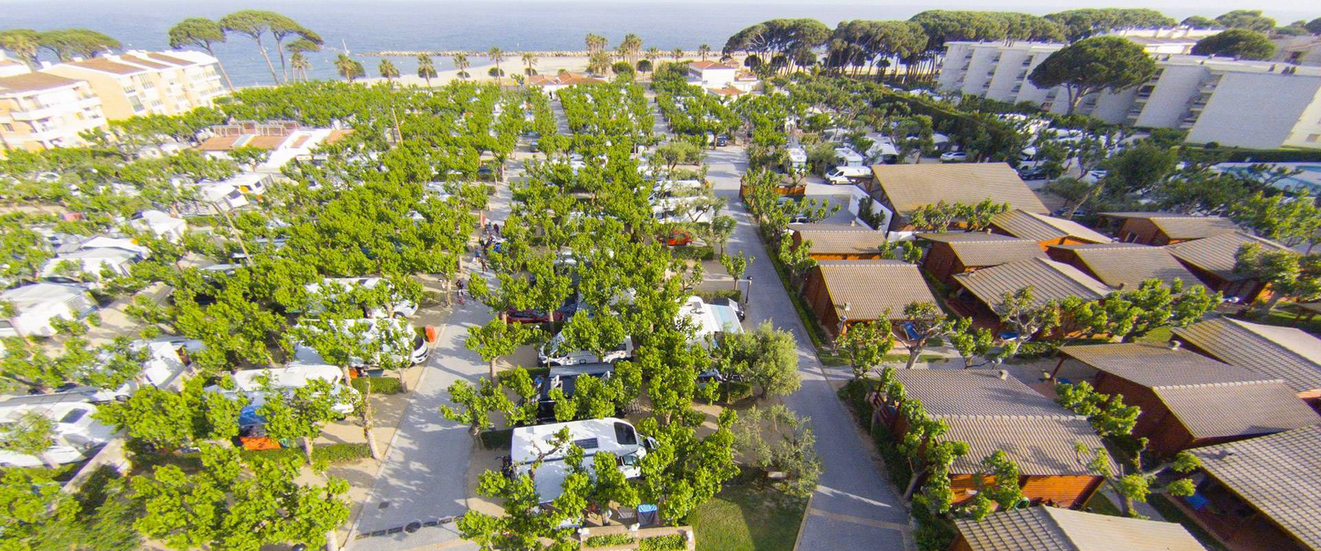 Área de autocaravanas Camping Joan Bungalow Park en Cambrils, Tarragona