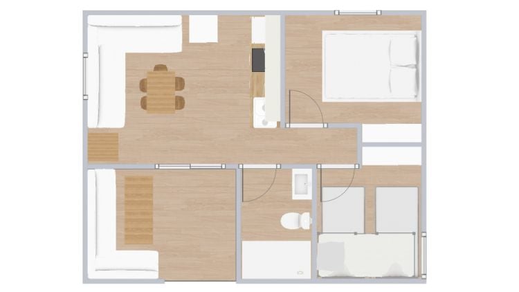 Floor plan Bungalow Costa Confort White