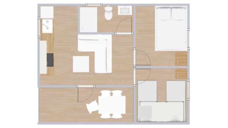 Floor plan Bungalow Costa Confort Paradise